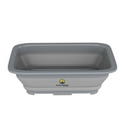 Leisure Sports Collapsible Multiuse Wash Bin, Portable Dish Tub/Ice Bucket with 10 L Capacity for Camping (Gray) 945587CTB